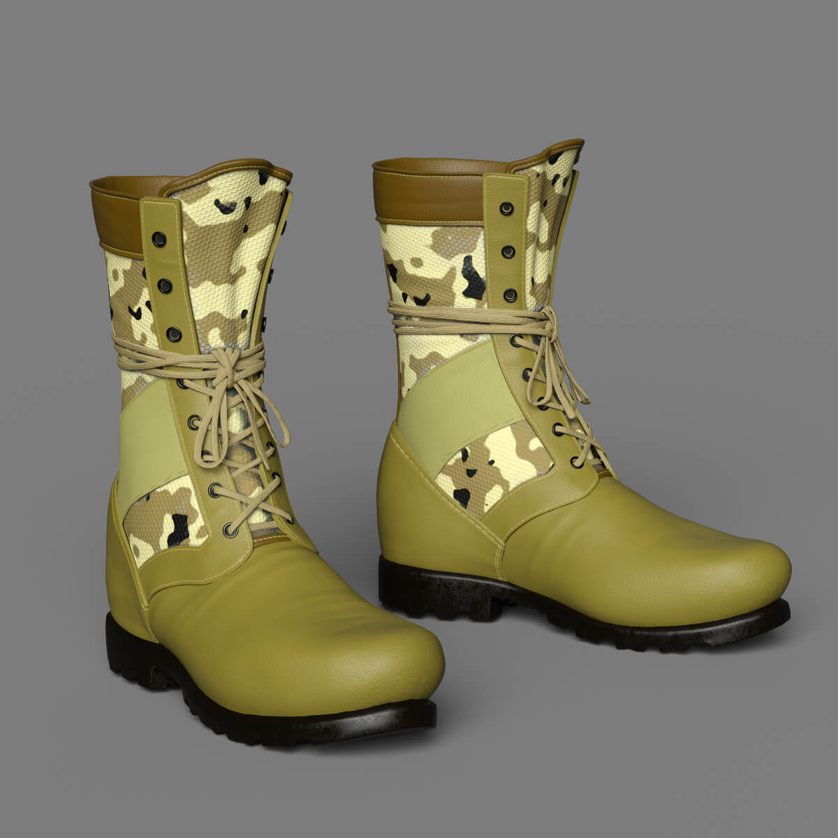 Ultimate Army Shoes Genesis 9 G8 G8.1 and Bonus Material Daz Content by Slide3D
