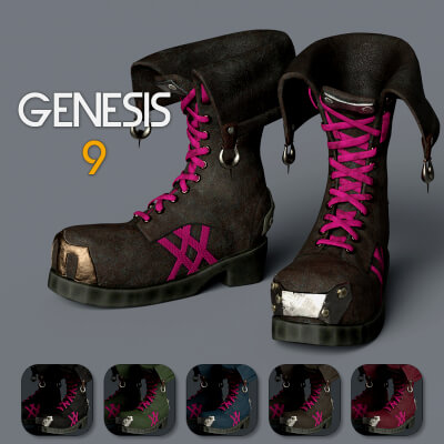 Slide3D Zauns Rebel Raiment Boots G9