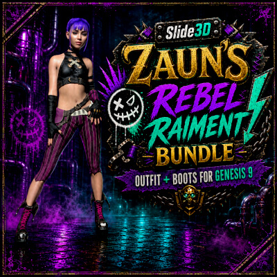Slide3D Zauns Rebel Raiment Bundle G9