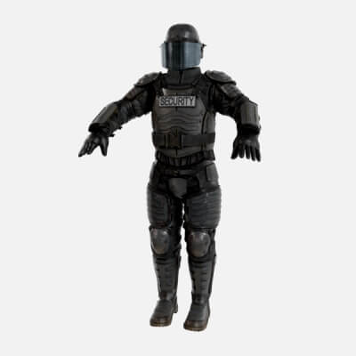 Armored Security Man