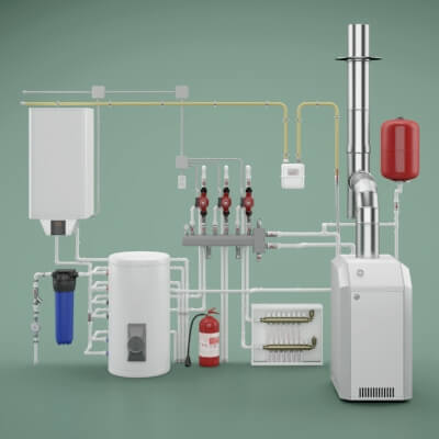Industrial Boiler Room