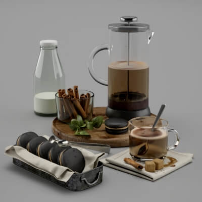 Breakfast Decorative Set