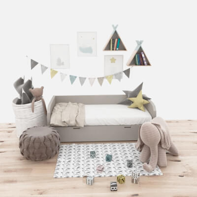 Child Bed and Toys
