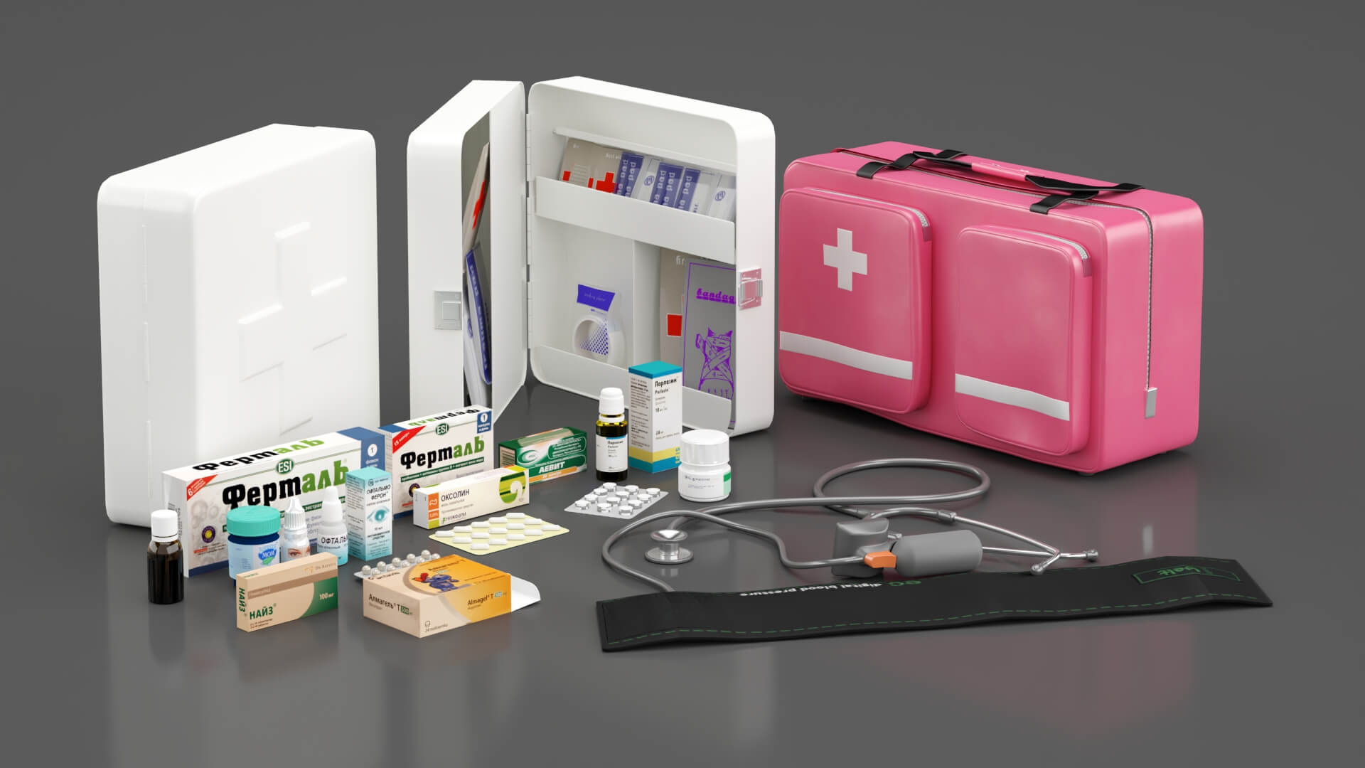 First Aid Kit - 3D Model by Smart3DModels