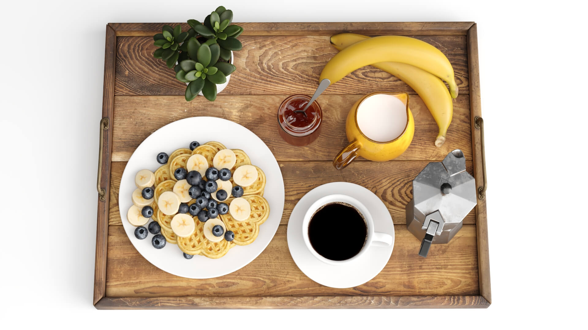 Breakfast set 14 3D Render, Digital Art by Smart3DModels