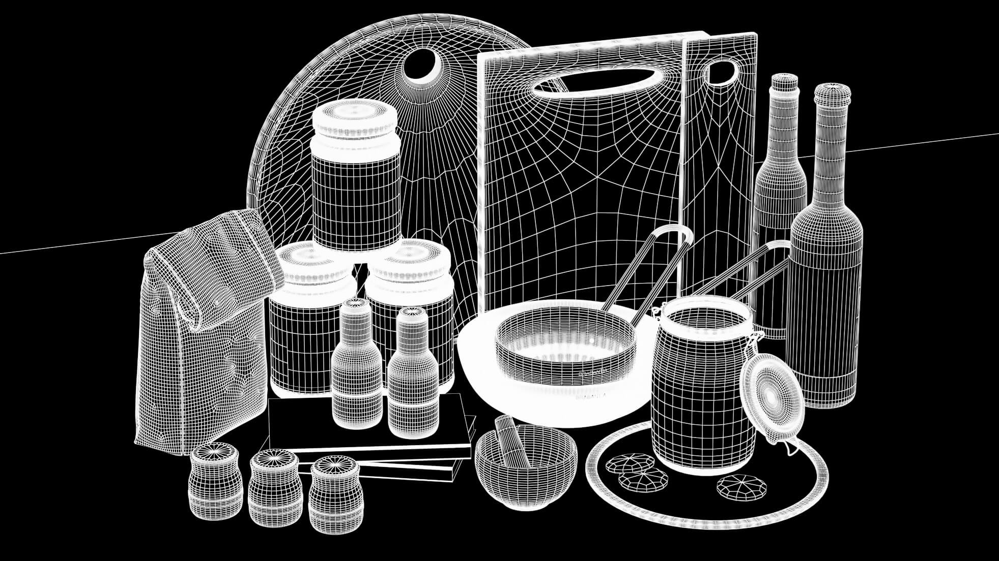 Kitchen Accessories 25 - 3D Model by Smart3DModels