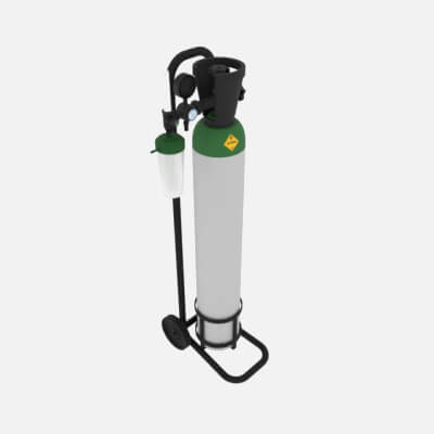 Medical Oxygen Cylinder with Trolley