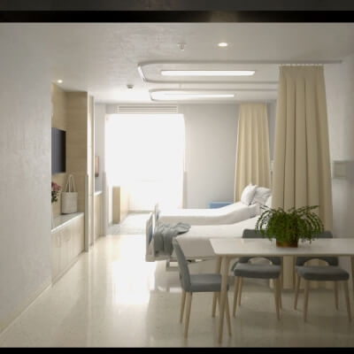 Modern Hospital Accompanying Room