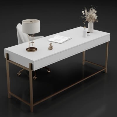 Office Furniture Gold Table