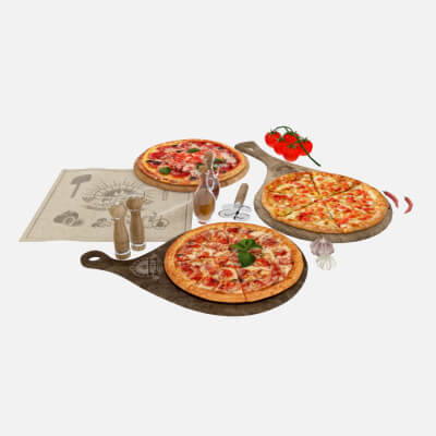 Pepperoni Pizza Set 2
