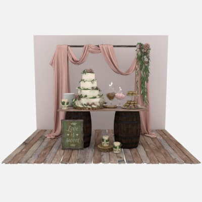 Rustic Wedding Style Sweet Table