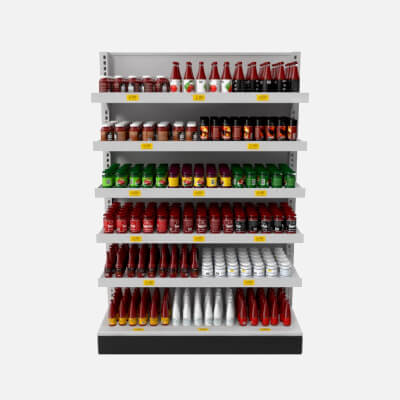 Supermarket Sauces Shelf