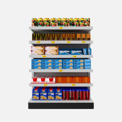 Supermarket Snacks Shelf