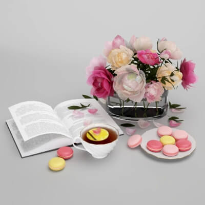 Tea and Flowers Set