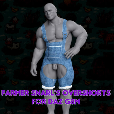 Farmer Snarls Overall Shorts for G8M and G8.1M by SnarlTheWerewolf