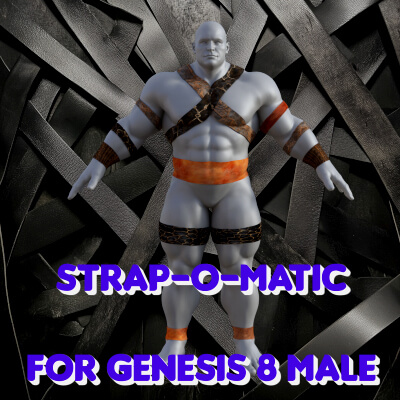 Strap-O-Matic - Utility Straps for Genesis 8 and 8.1 Male by SnarlTheWerewolf