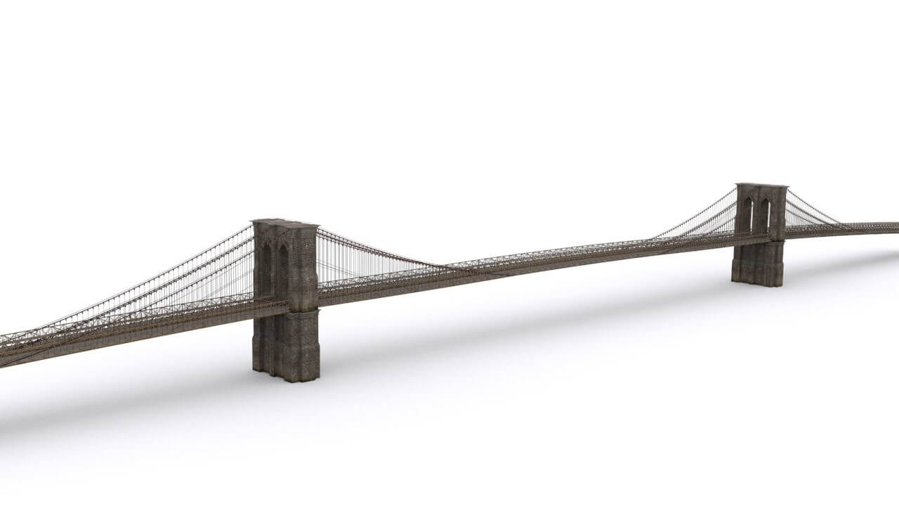Brooklyn Bridge 3D Model by Sobul