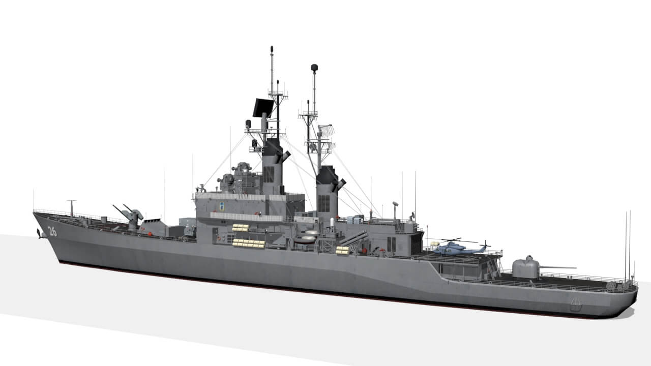 CG 26 USS Belknap 3D Model by Sobul