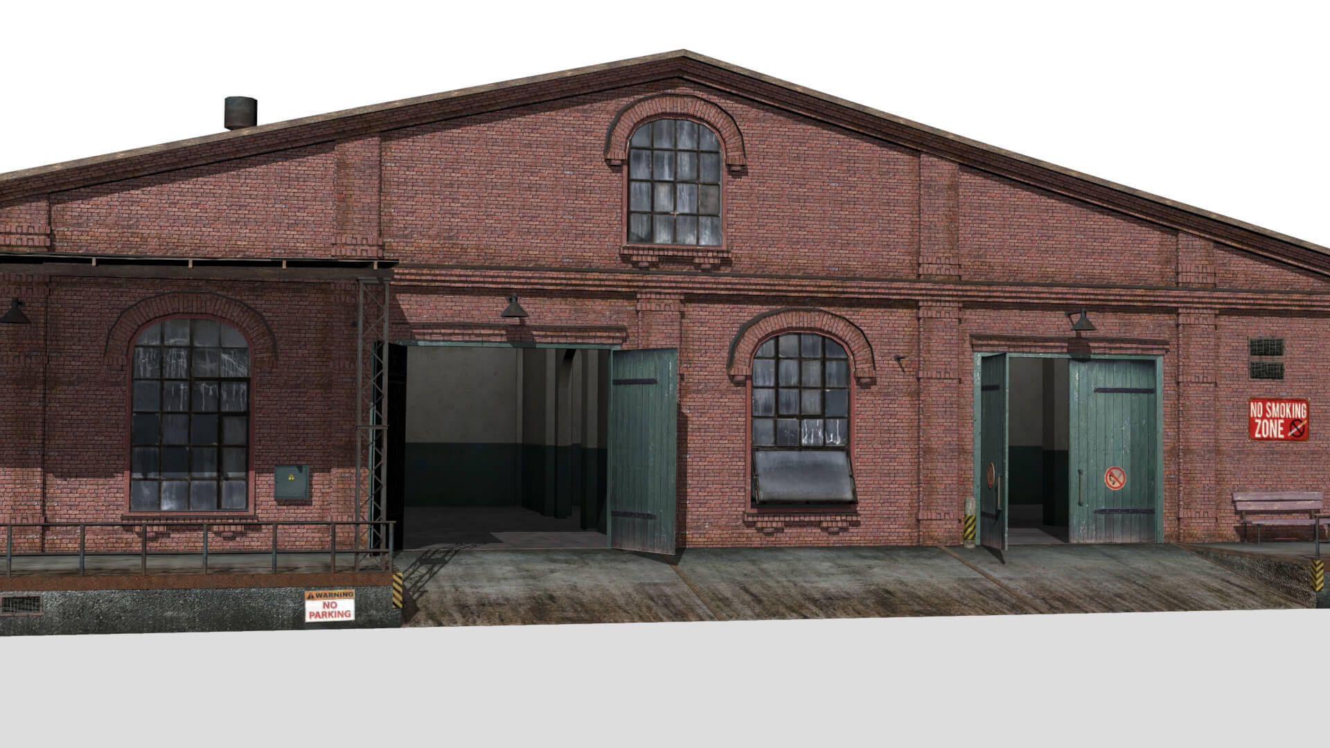 Old Brick Warehouse 3D Model by Sobul