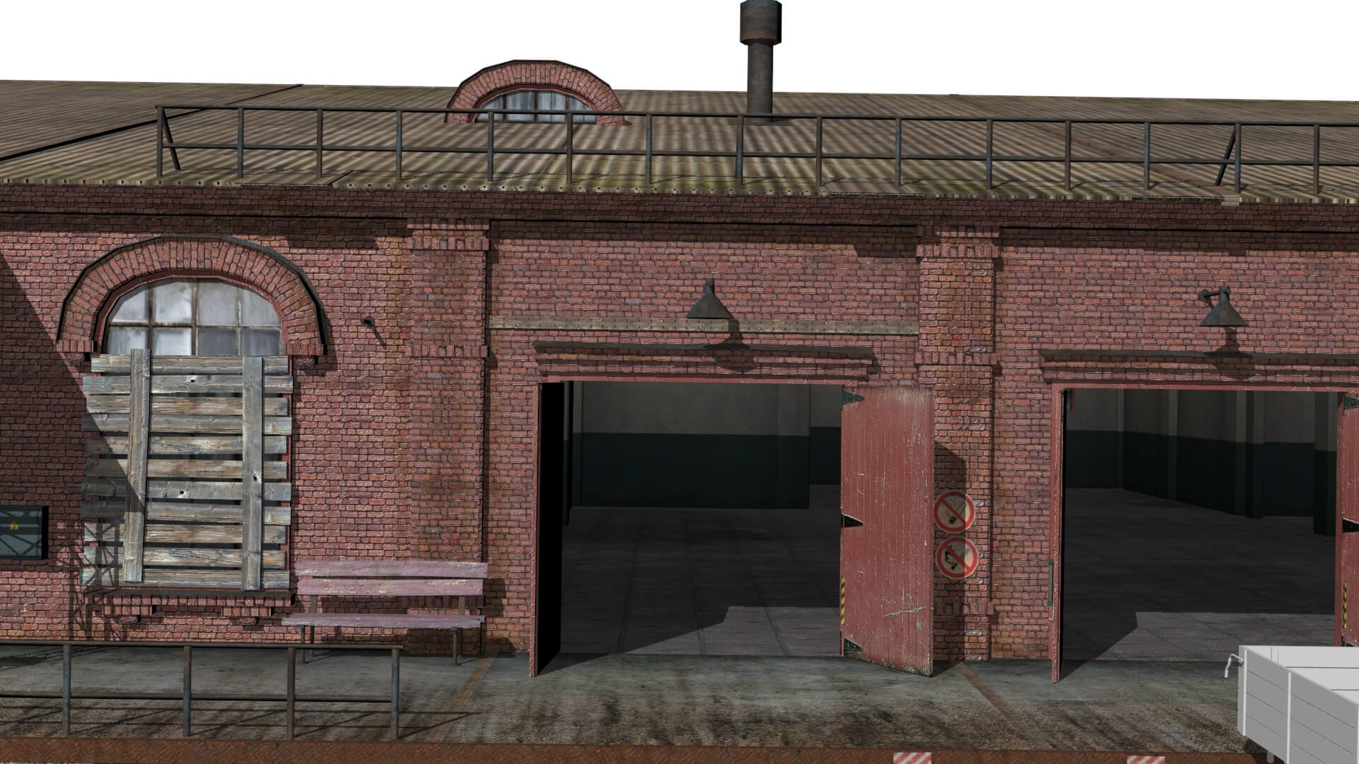 Old Brick Warehouse 3D Model by Sobul