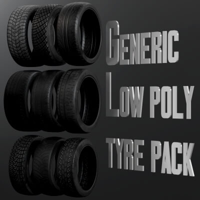 Low Poly Tire Pack