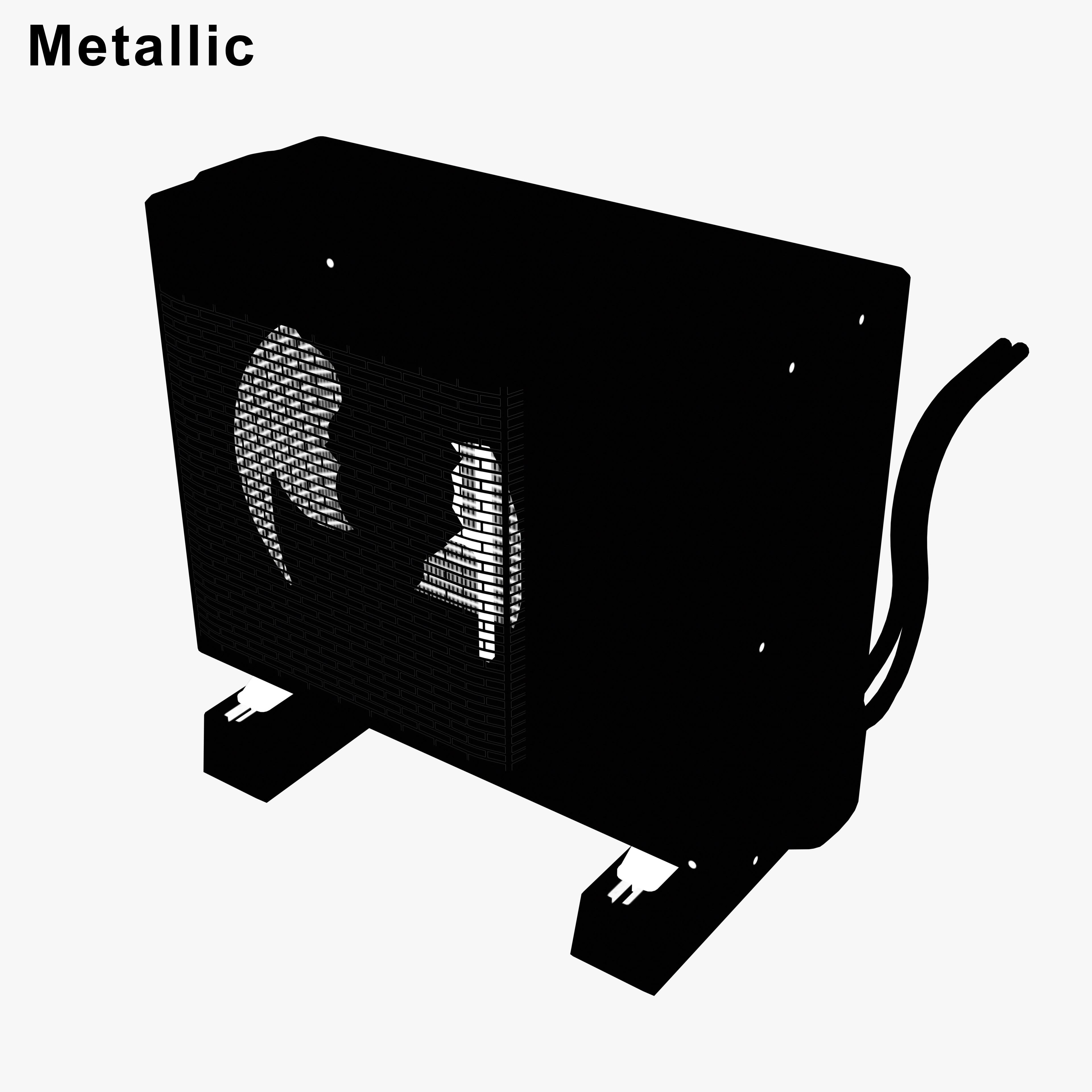 Japanese Air Conditioner CUX637 3D Model by solo_GRV