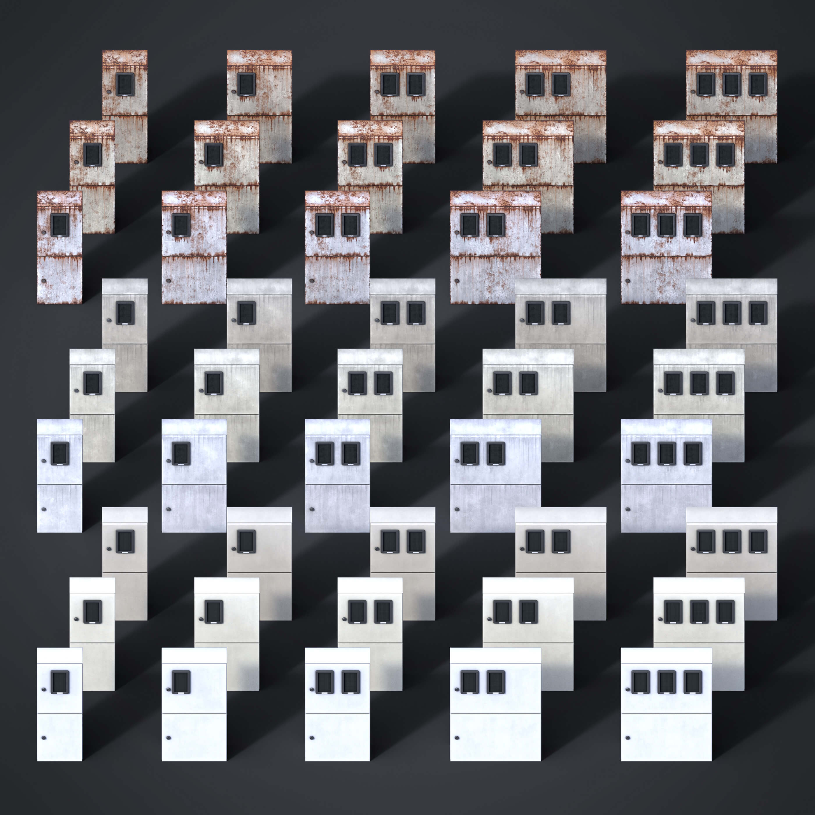 Japanese Electric Boxes - MSB 3D Model by solo_GRV