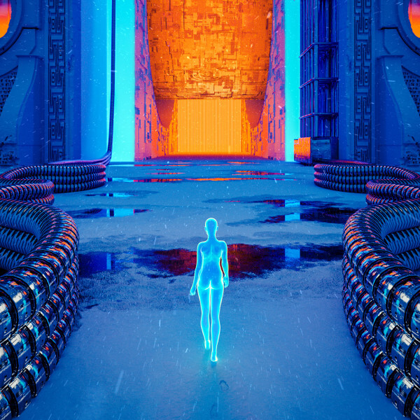 Threshold of the Neon Monolith