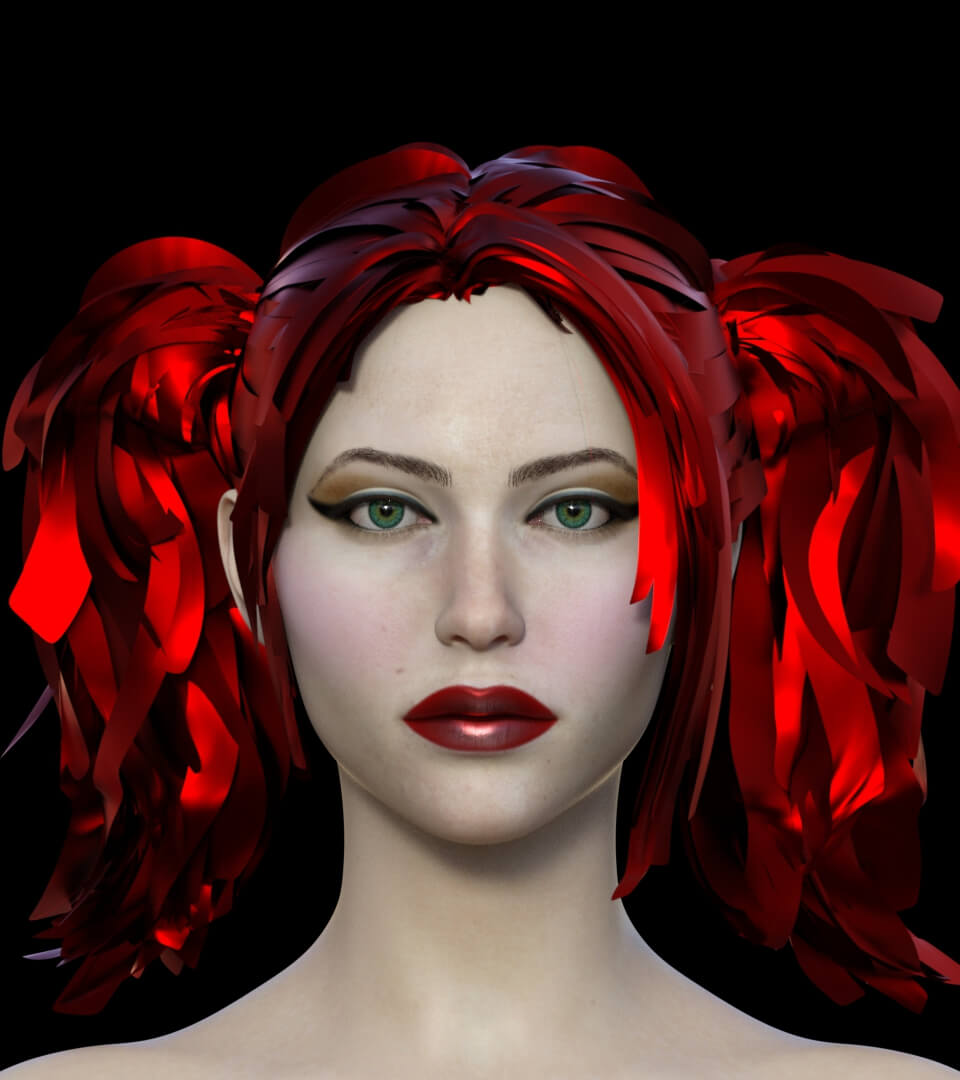 Tribute to Maureen O Hara 3D Render, Digital Art by sonny-conner