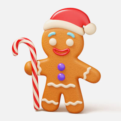 Gingerbread Man - 3D Model by SoulDELF