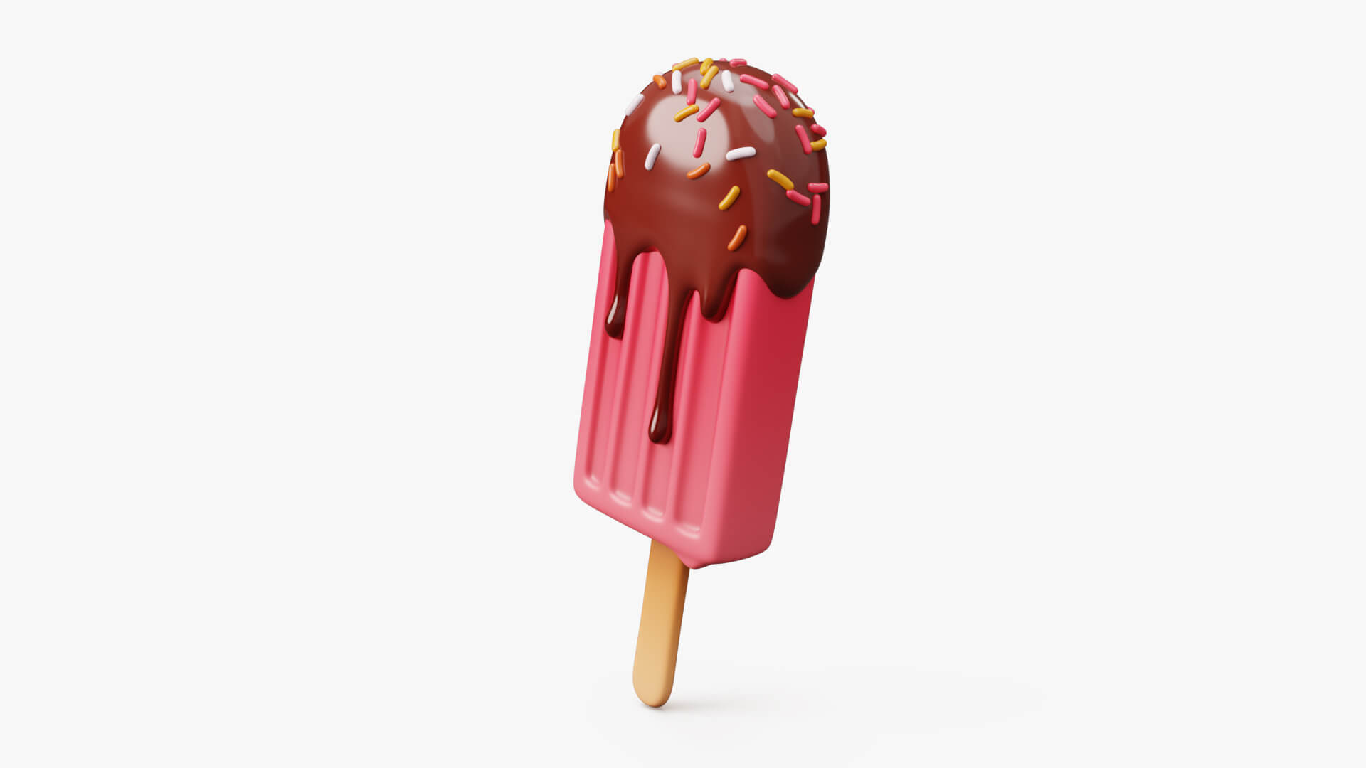 Ice Cream Popsicle Stylized - 3D Model by SoulDELF