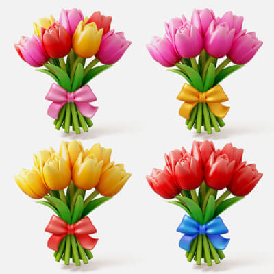 ロイベッサー『BEAUTIFUL TULIPS』★オリジナル作品★ Spring+Tulips_artist_Ildze+