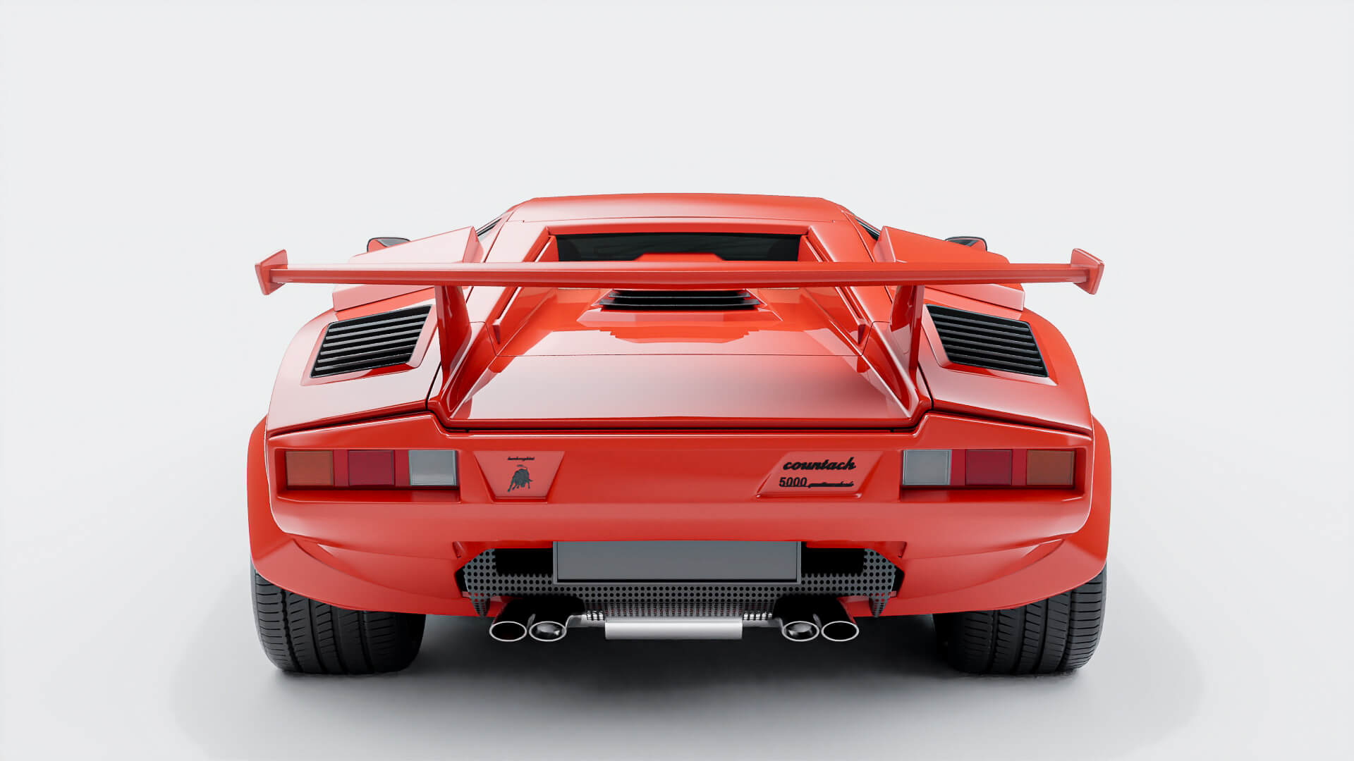 1985 Lamborghini Countach 5000 Qv - 3D Model by spaz