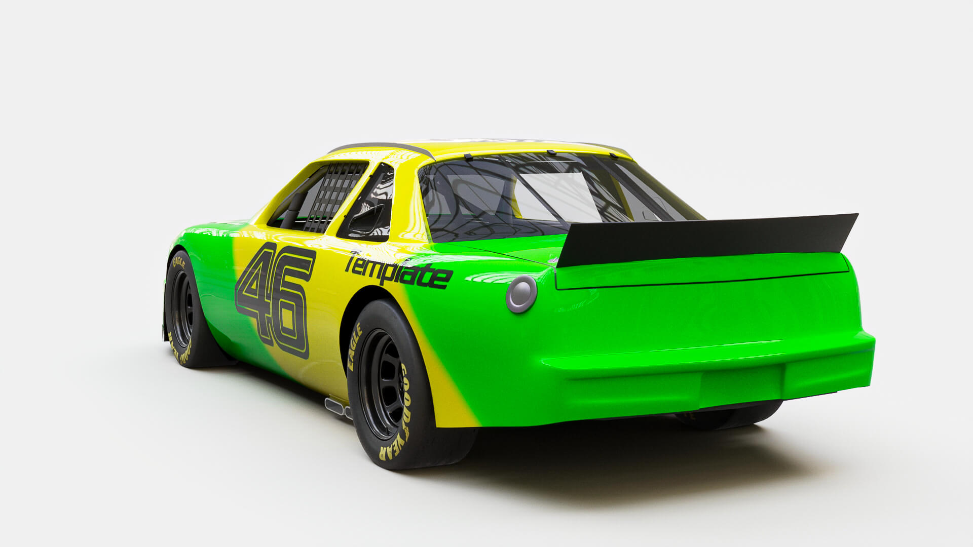 Modellino Action Chevrolet Lumina NASCAR 1/24 Del 1989 - Bianco Con Finestrino Nero