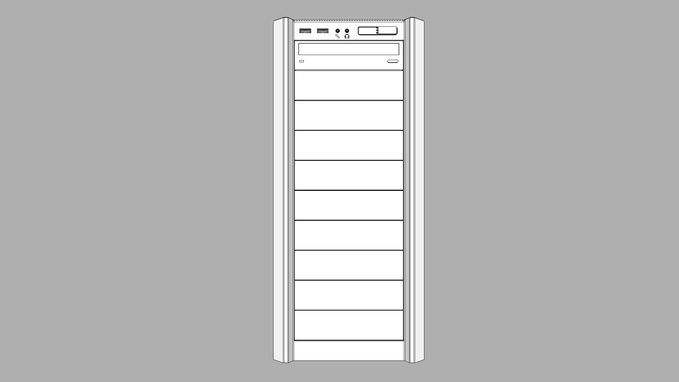 Computer Tower - Circa 2010s 3D Model by SpiritSwitchboard