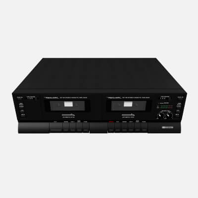 Dual Cassette Player and Recorder - 3D Model by SpiritSwitchboard