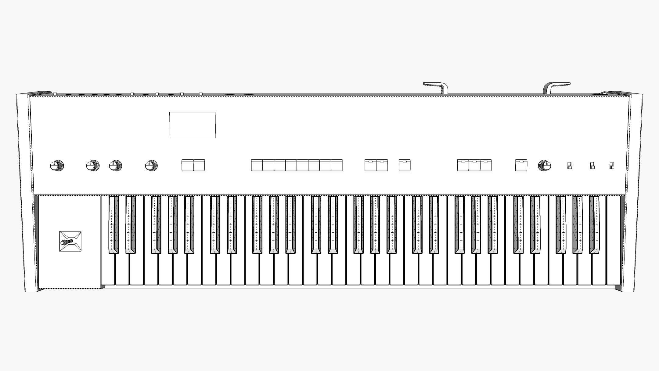 Korg Poly 61 - Synthesizer Keyboard 3D Model by SpiritSwitchboard