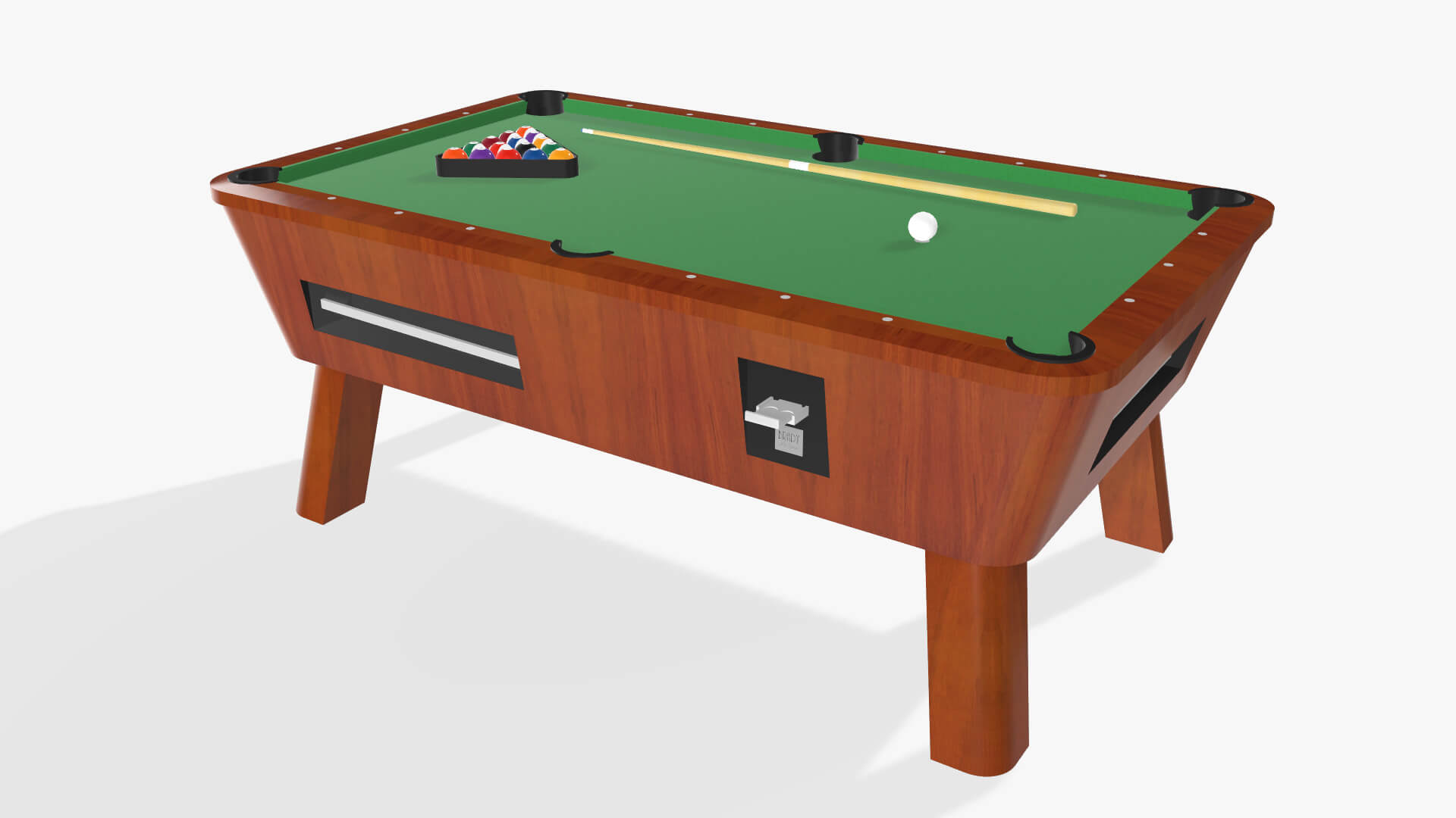 Pool Table Billiards Set 3d Model By Spiritswitchboard