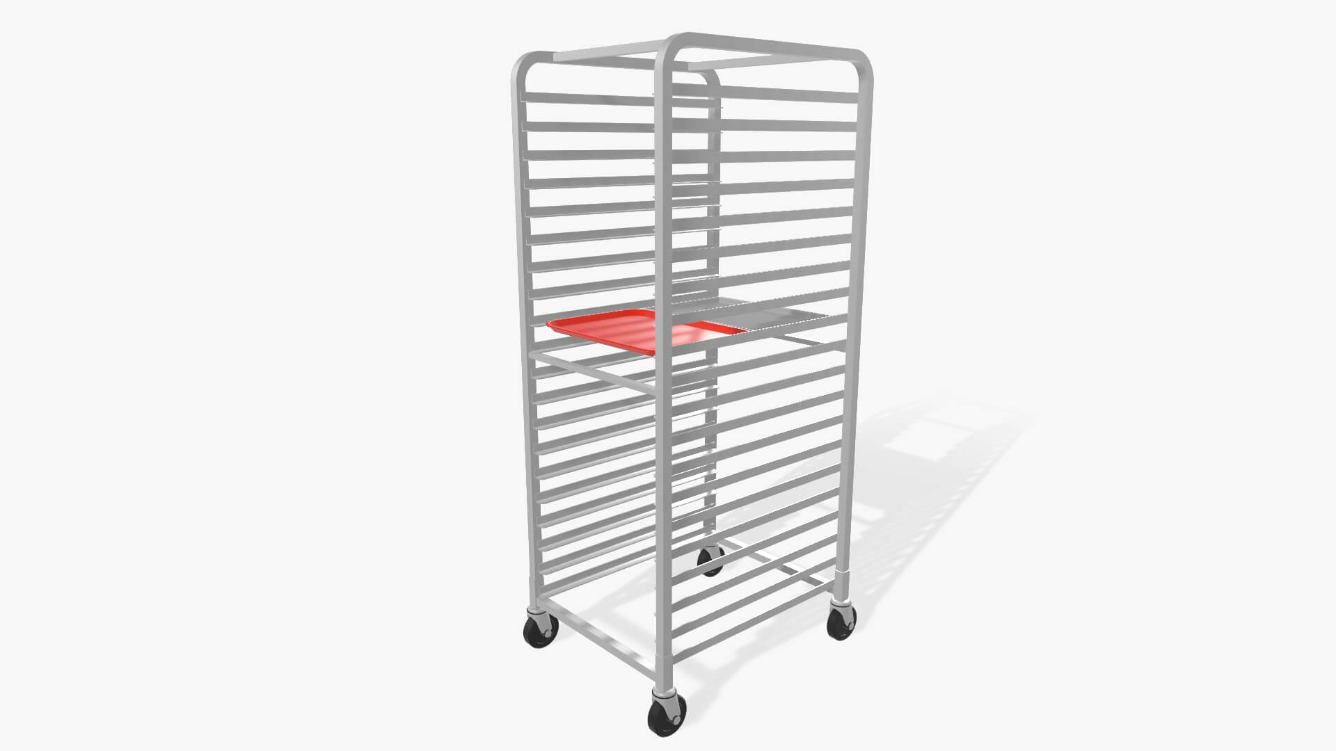 Sheet Tray Rack With Trays - 3D Model by SpiritSwitchboard