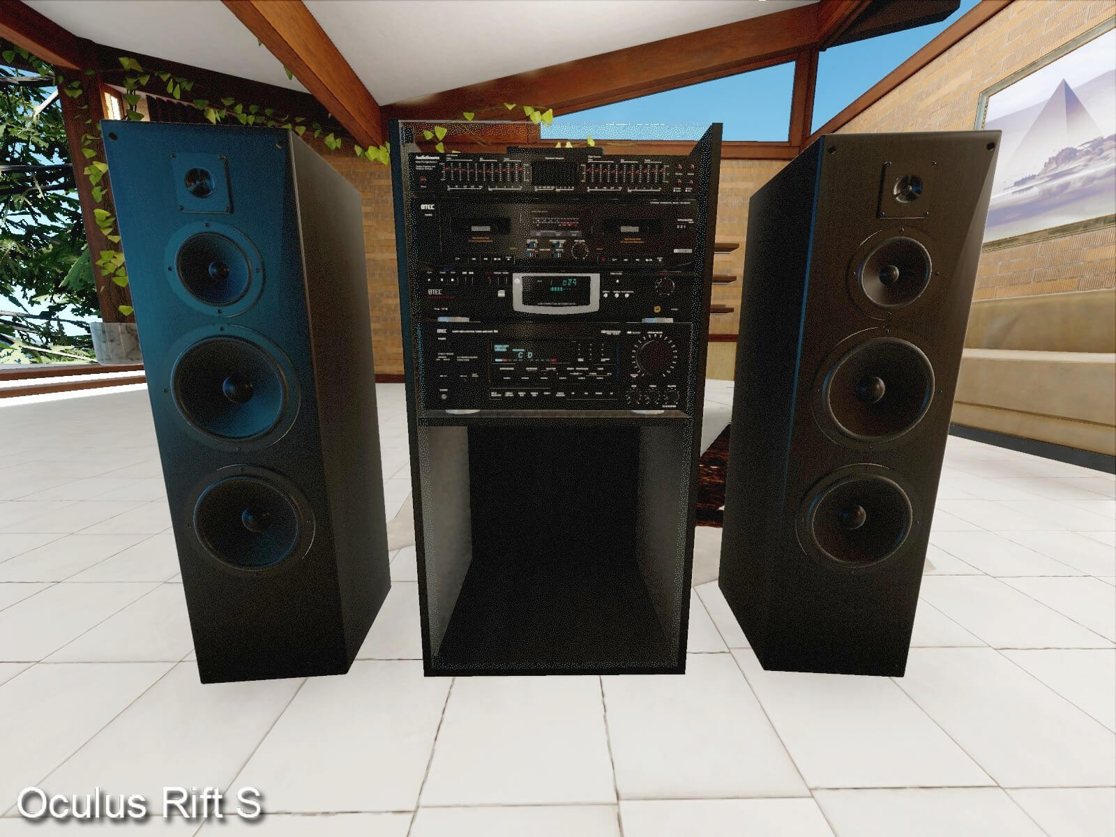 Stereo Setup With Receiver Cassette Player CD Recorder - 3D Model by ...