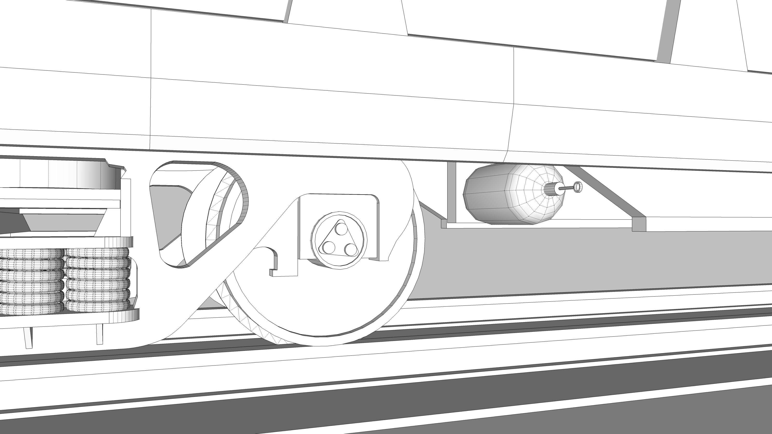 Train Car - Burlington Northern Autorack 3D Model by SpiritSwitchboard