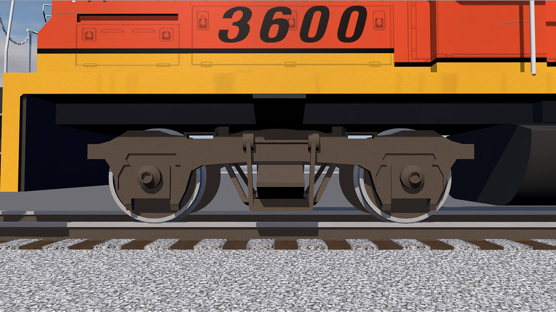 Train Engine - EMD GP38 3D Model by SpiritSwitchboard