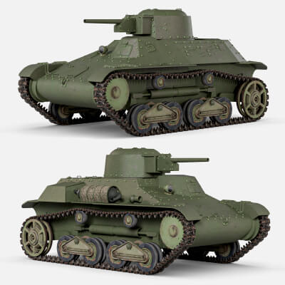WW2 Japanese Light Tank Type 95 Ha-Go