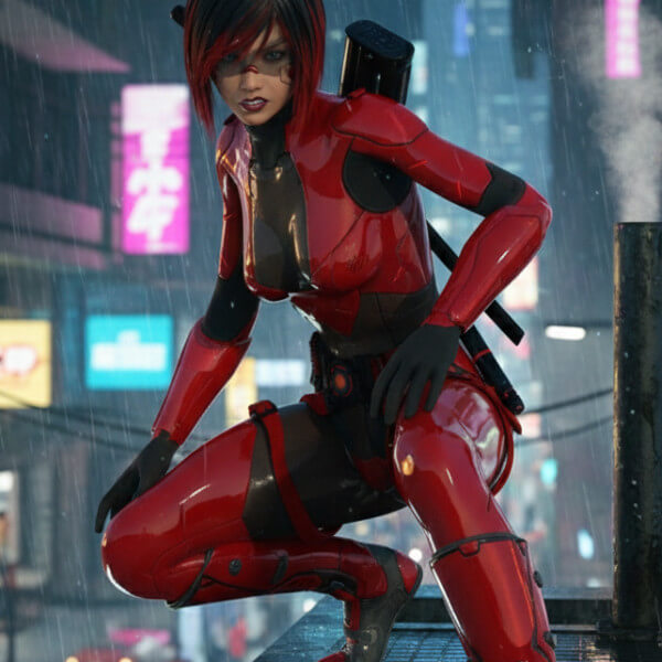 Synthea Cyberpunk Sentinel