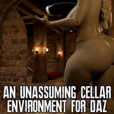 An Unassuming Cellar Environment for DAZ Studio by SquarePeg3D
