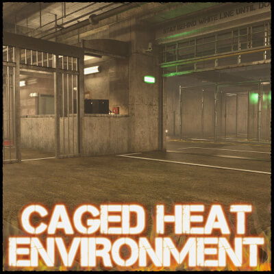 Caged Heat Arena Environment by SquarePeg3D