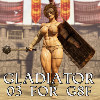 Gladiator 03 Clothing for G8F by SquarePeg3D