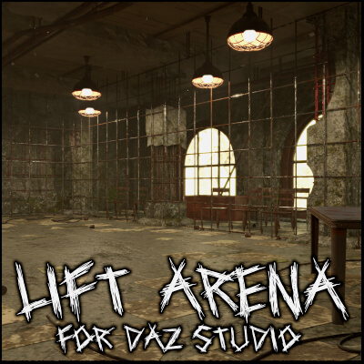 Lift Arena Environment for DAZ Studio by SquarePeg3D