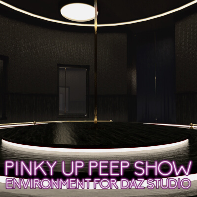 Pinky Up Peep Show Environment for DAZ Studio by SquarePeg3D