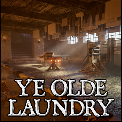 Ye Olde Laundry Environment for DAZ by SquarePeg3D